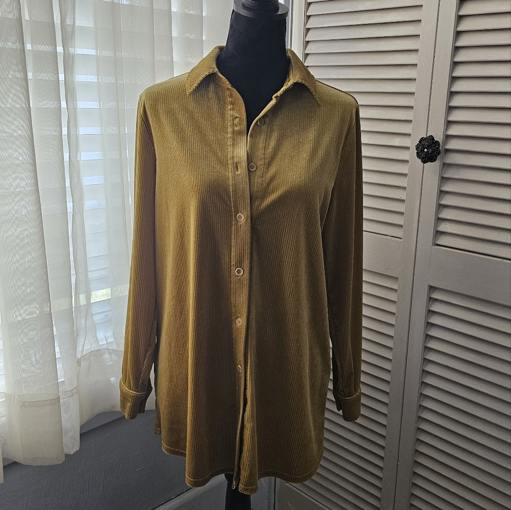 Soft Surroundings Velvet Boyfriend Tunic size Medium